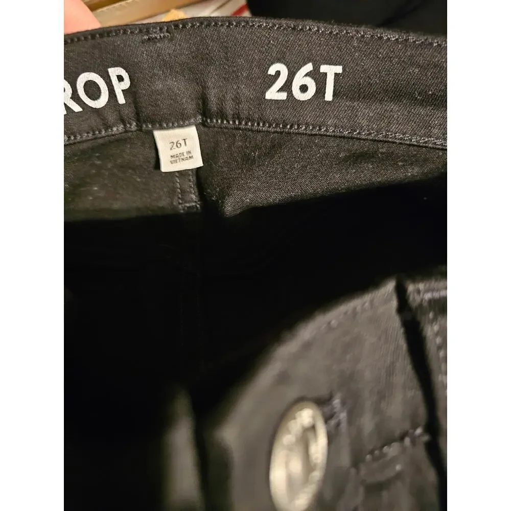 J. Crew demi-boot crop jean in Stay Black wash sz 26 tall long new WJ8